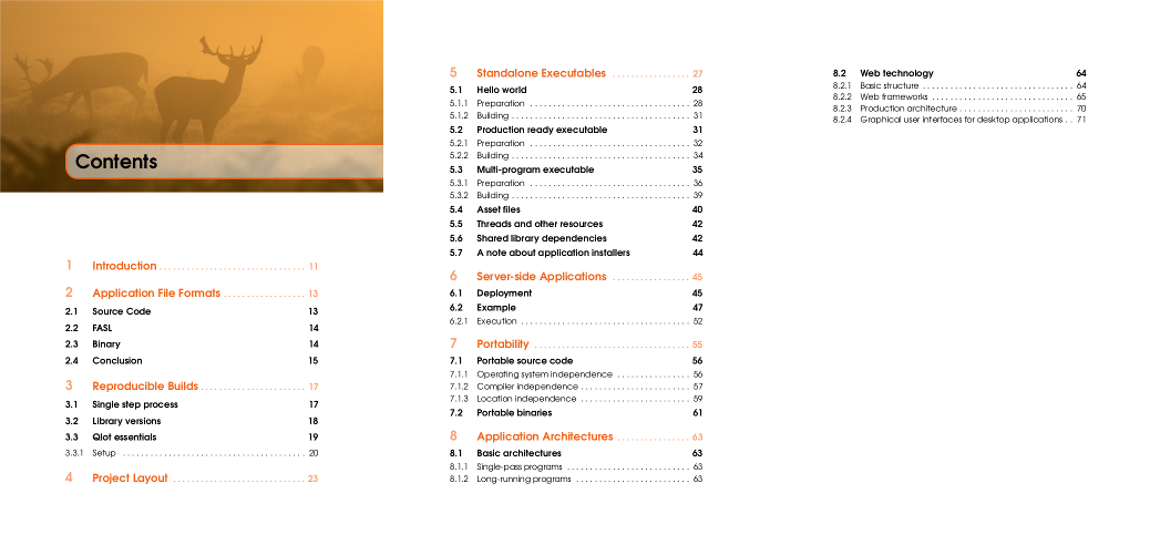 Table of contents